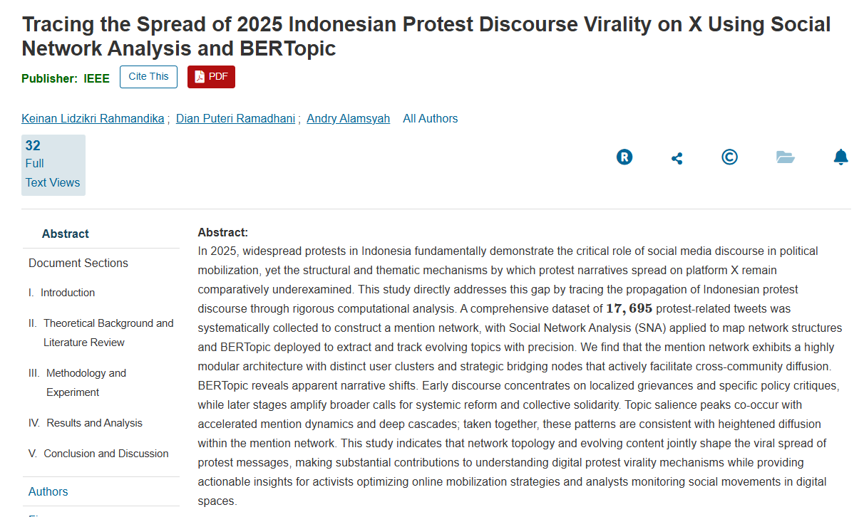 Published on IEEE Xplore
